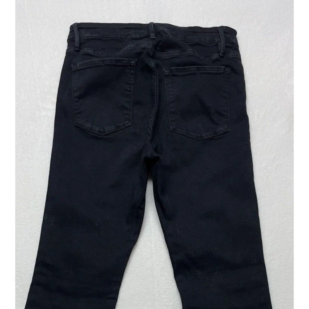 Frame Le One Flare Women's High-Rise Stretch Black Jeans Size 2